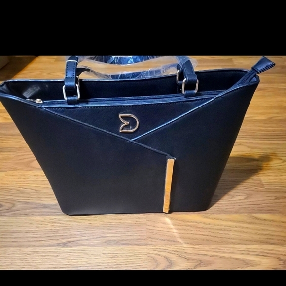 Darlings Black Vegan Leather Shoulder Bag GS-558 | NWT Stylish Handbag Purse - Picture 8 of 11